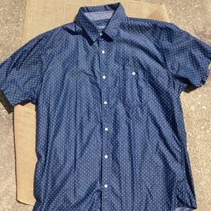 Blue Lee Dress Shirt with Pattern